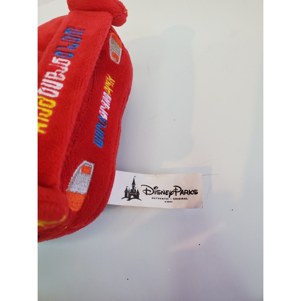 Pixar Cars Lightning McQueen Plush‎ Disney Parks 9" Piston Cup World Grand Prix - Picture 4 of 5